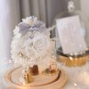 永生花玻璃夜燈-White Christmas(中型)：圖片 2