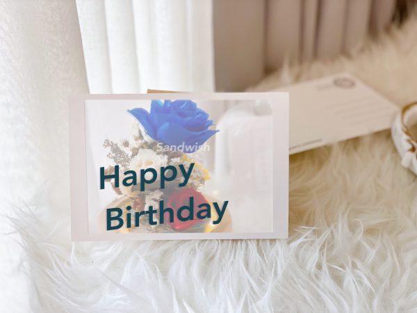 SANDWISH明信片-HAPPY BIRTHDAY 花禮明信片